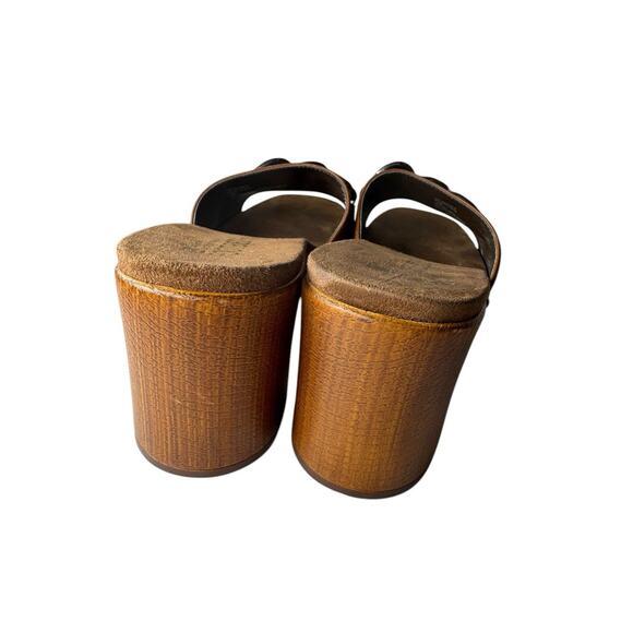 White Mountain Womens 90s Y2K Jem Block Heel Mules Slip On Sandals Leather - Picture 8 of 11